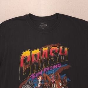 Crash Team Racing Video Game Short Sleeve Graphic Shirt Adult Mens Size M Black